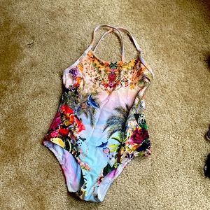 Camilla girls bathing suit with rhinestones